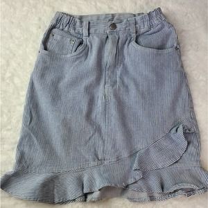 MARY EDONA | STRIPE DENIM SKIRT